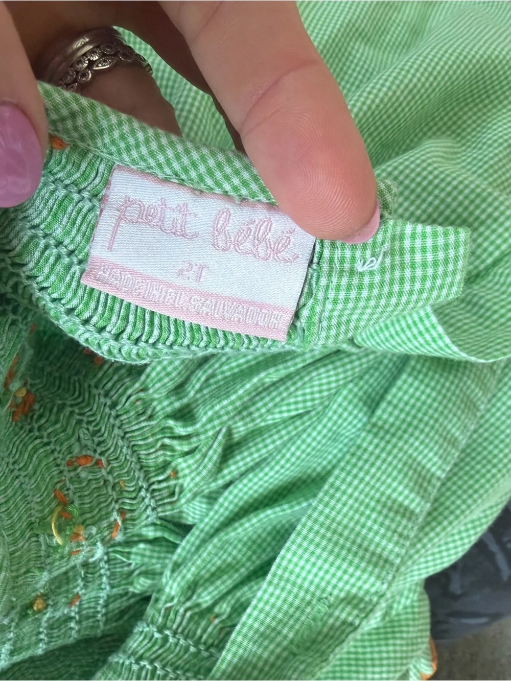 Pumpkin Smockrd Dress